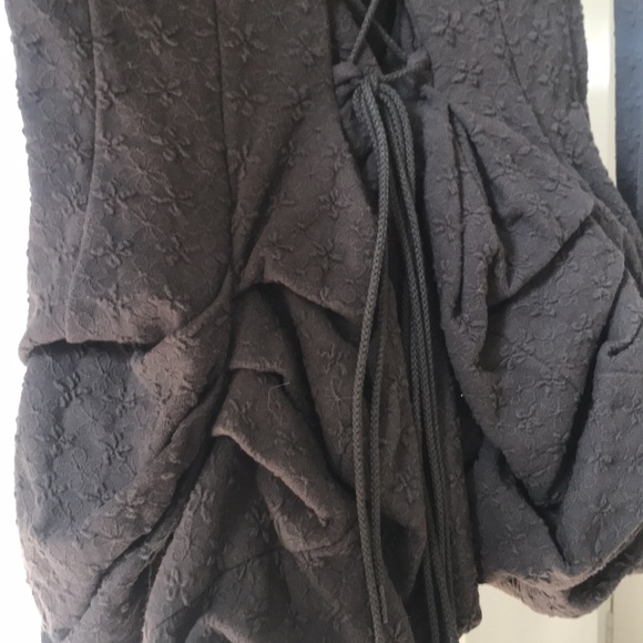 Betsey Johnson bustle corset jacket gray textured zip up - Picture 3 of 7